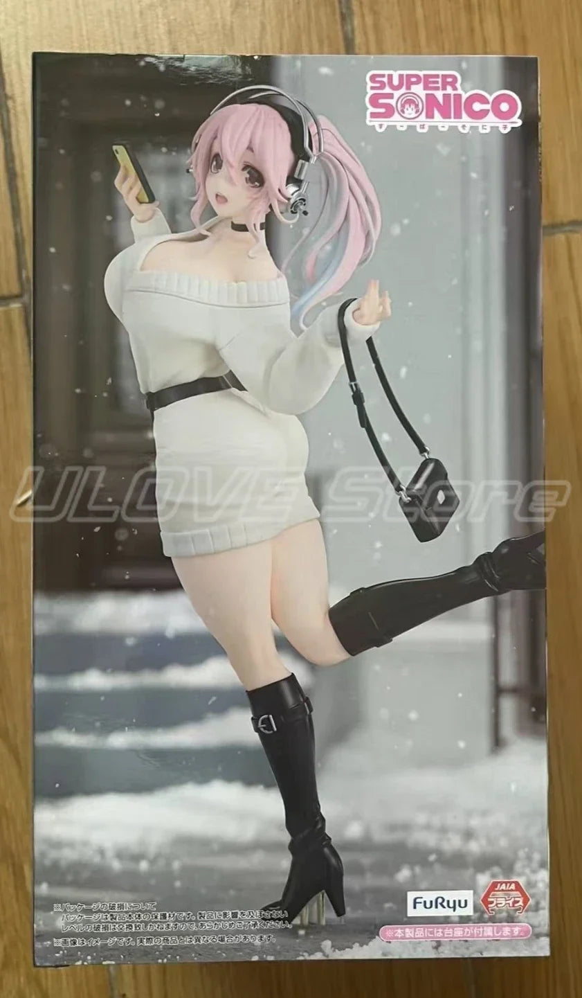 In Stock Original FuRyu Trio-Try-iT Figure SUPER SONICO Animation Figure Model Collection Gift Ornaments