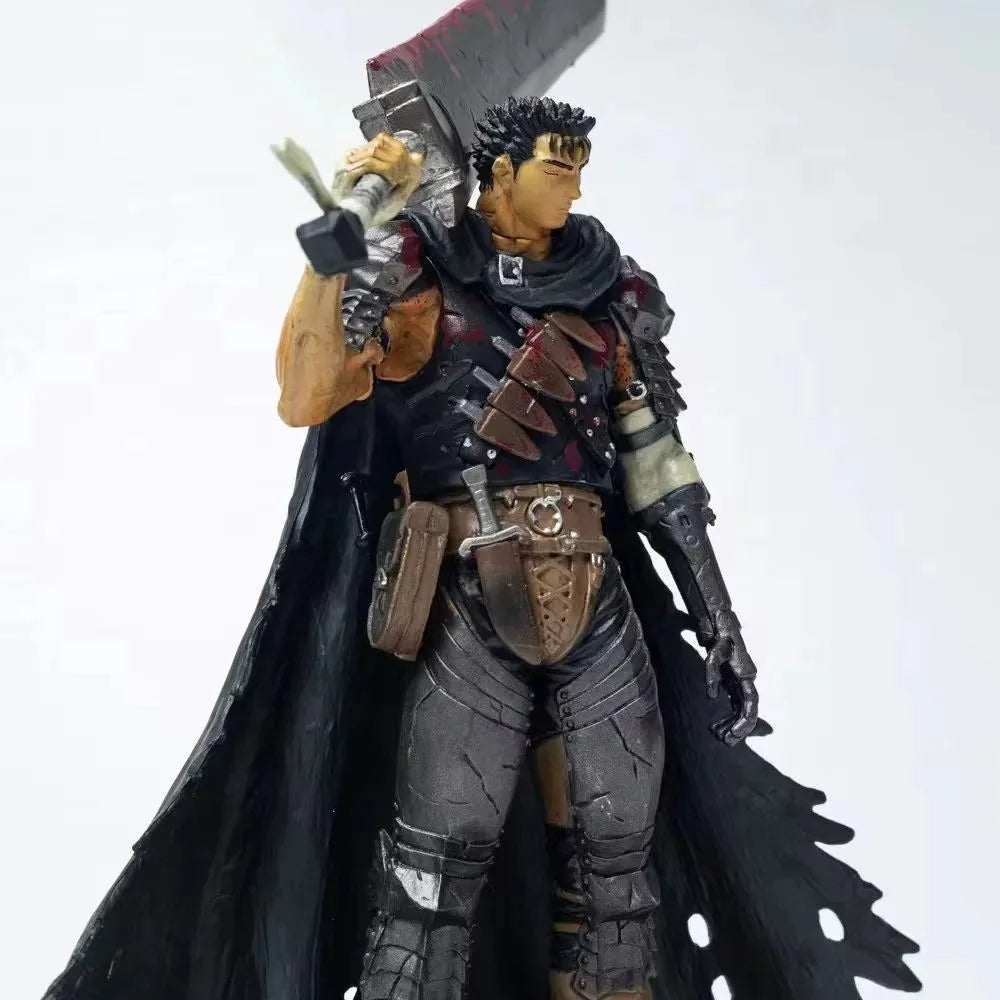 21cm Berserk Guts Anime Figure Berserk Guts L Action Figure Berserk Black Swordsman Figurine Adult Collectible Model Toys Gift