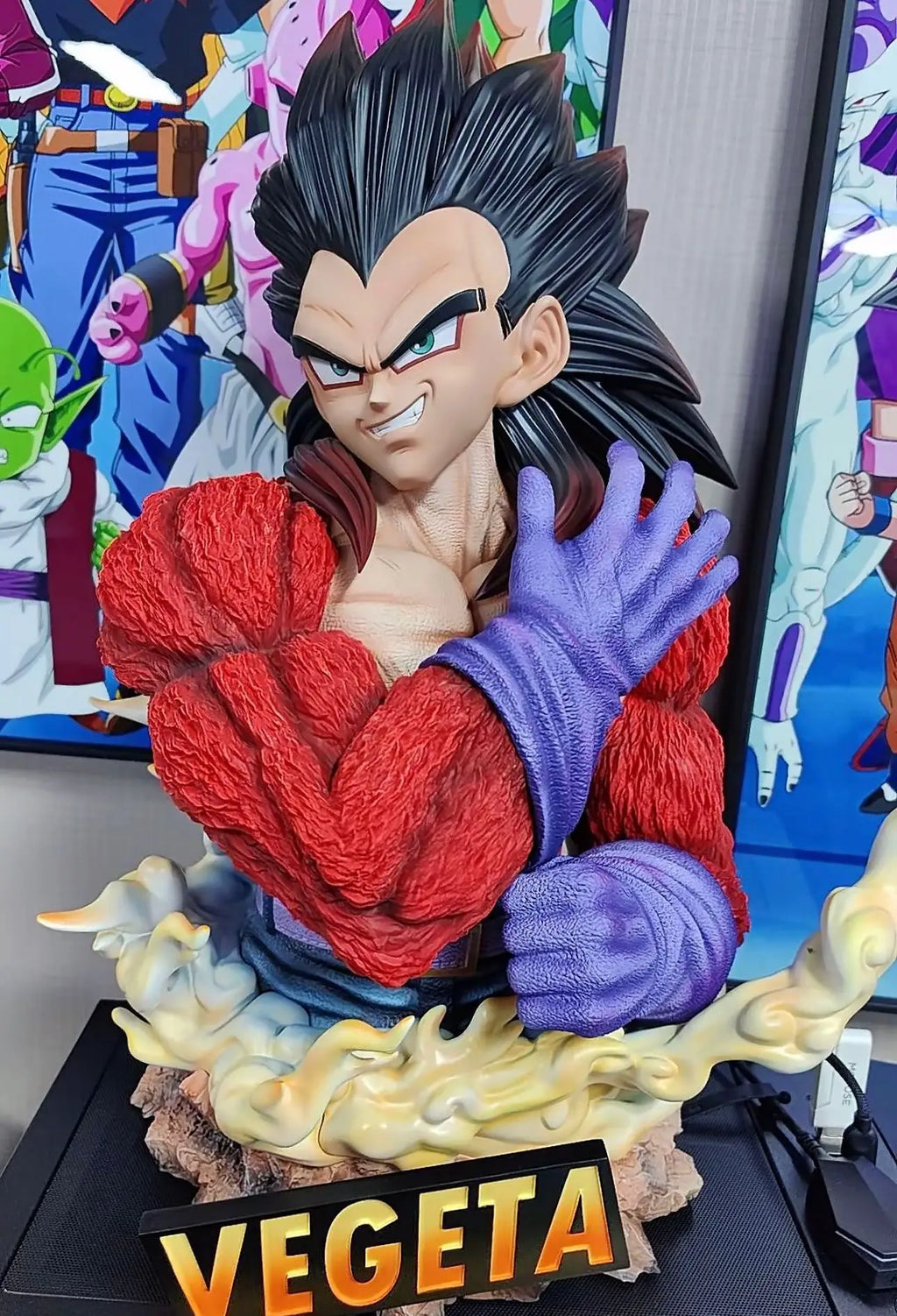 48cm Brand New Dragon Ball Anime Figure Vegeta IV Perimeter Resin Model Desktop Decoration Advanced Ornaments Christmas Gift Toy