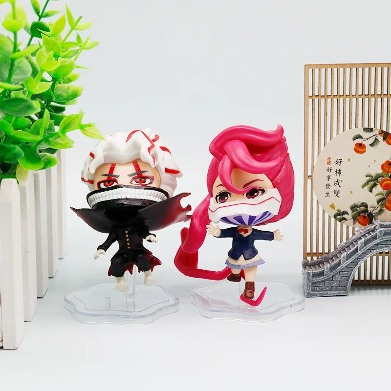 6pcs Dandadan anime Erkallen Statue model Q Version Figurine Pvc Model Toy Collectible Decoration Desktop Gift.Toy gifts