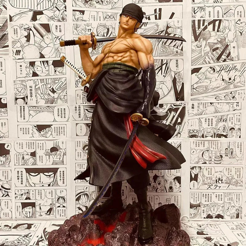 ONE PIECE Anime Figurine Model GK Roronoa Zoro Action Figures 70CM PVC statue Collection Toy