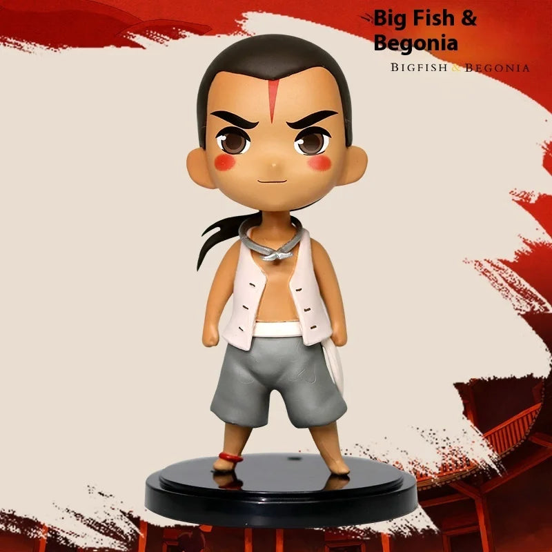 Chinese Style Anime Ornament Big Fish Haitang Kun Q-Version Handmade Exquisite Model Doll Collectible Action Figure Toy