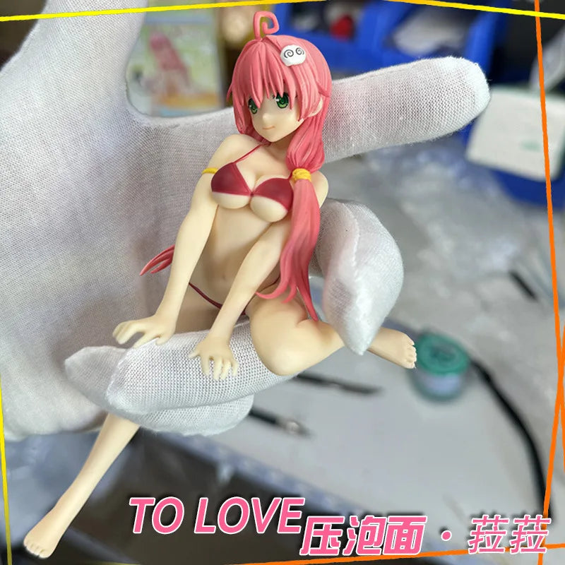16cm Tolove Lala Satalin Deviluke In Swimsuit Anime Girl Figure Model Statue Collection Desktop Decoration Ornament Toys Gifts