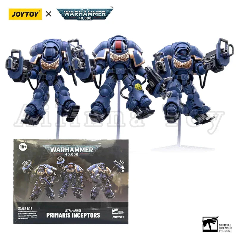 JOYTOY 1/18 Action Figure (3PCS/SET) 40K Primaris Inceptors Anime Collection Military Model