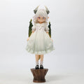 18.8cm Angry Dragon Girl White Standing Pose Anime Figure Model Statue