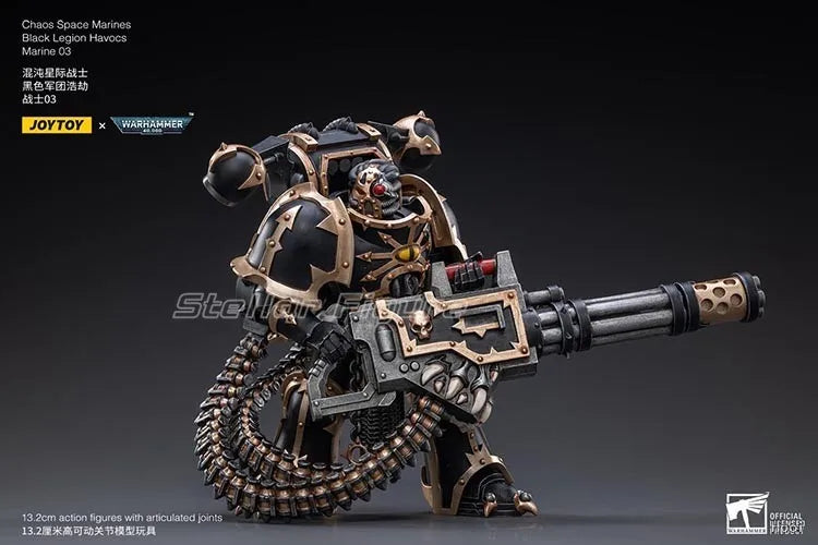 【SF】JOYTOY 1/18 Action Figure Chaos Space Marines Black Legion Havocs Marine 03 Model Toys Gifts Collection Ornaments
