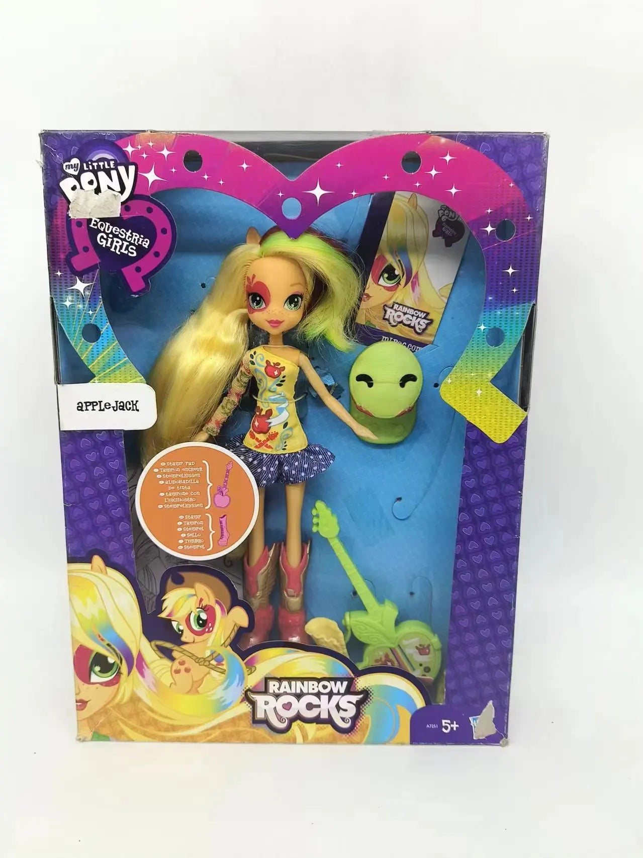 Original Genuine Hasbro My Little Pony Equestria Girls Collection Anime Figures Sunny Flare Sour Sweet Applejack Toy for Gift