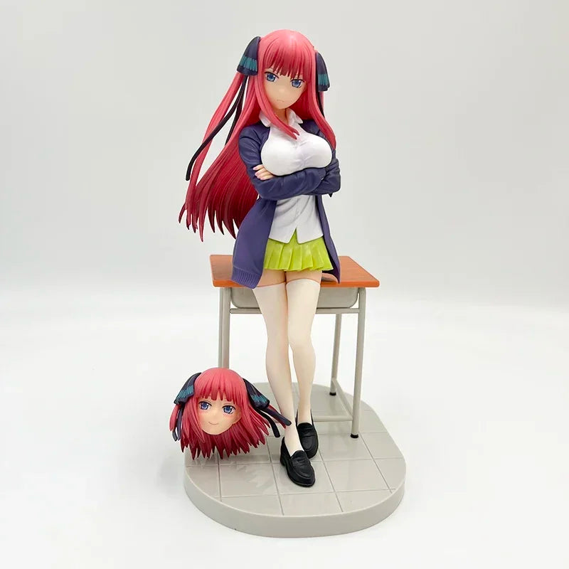 26cm The Quintessential Quintuplets Anime Girl Figure Miku Nakano Action Figure Nino Nakano Figurine Adult Model Doll Toys Gifts