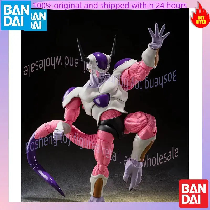 Original Bandai S.H.Figuarts Frieza Second Form Dragon Ball In Stock Anime Action Collection Figures Model Toys