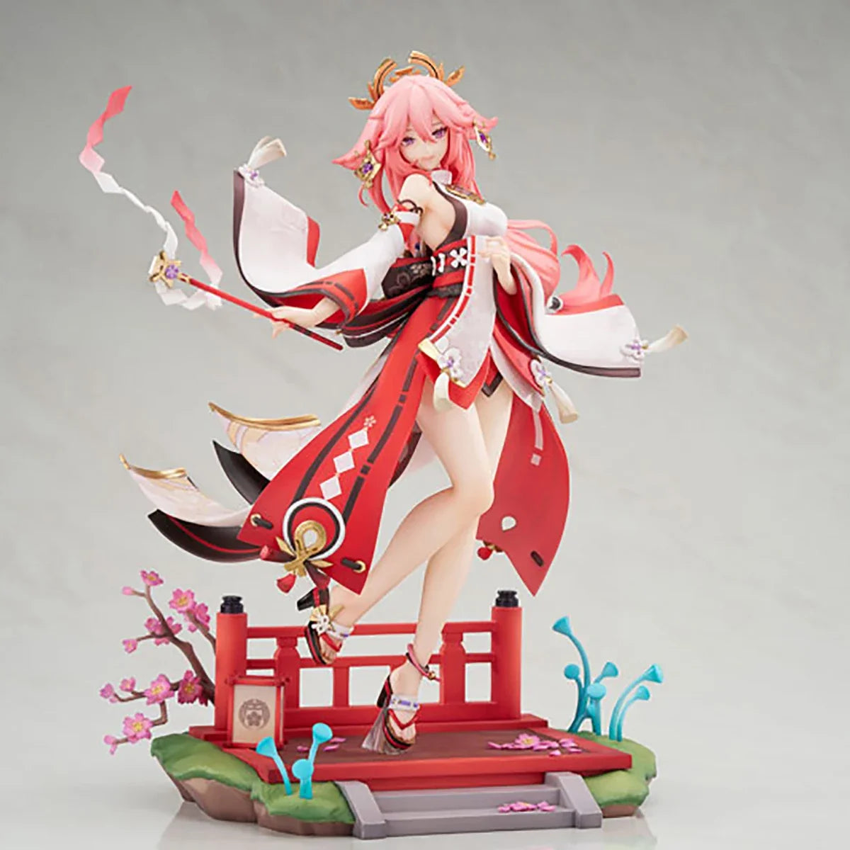 Original Genuine APEX Prepainted Genshin Impact Yae Miko Astute Amusement Ver. 1/7 H=280mm Game Character Figure Decoration Gift