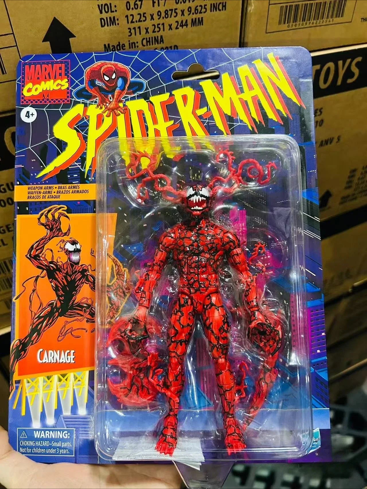 Hasbro Marvel Spider-Man Retro Comic Card Modell Spielzeug