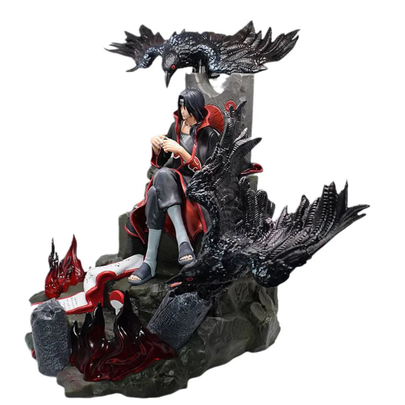 Naruto Shippuden Itachi Figure Akatsuki Uchiha Anime Figurs Figma PVC 35cm Figurine Model Toys For Boys Gift