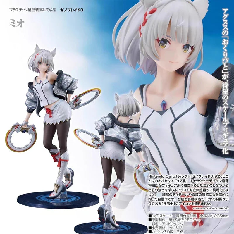 23cm Xenoblade Chronicles 3 Mio Anime Game Figure Mythra/Hikari Action Figure Pyra/Homura Figurine Collectible Model Doll Toys