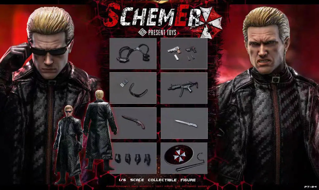 【MT】PRESENT TOYS PT-SP84 SCHEMER Wesker 1/6 Actionfigur Modell Spielzeug