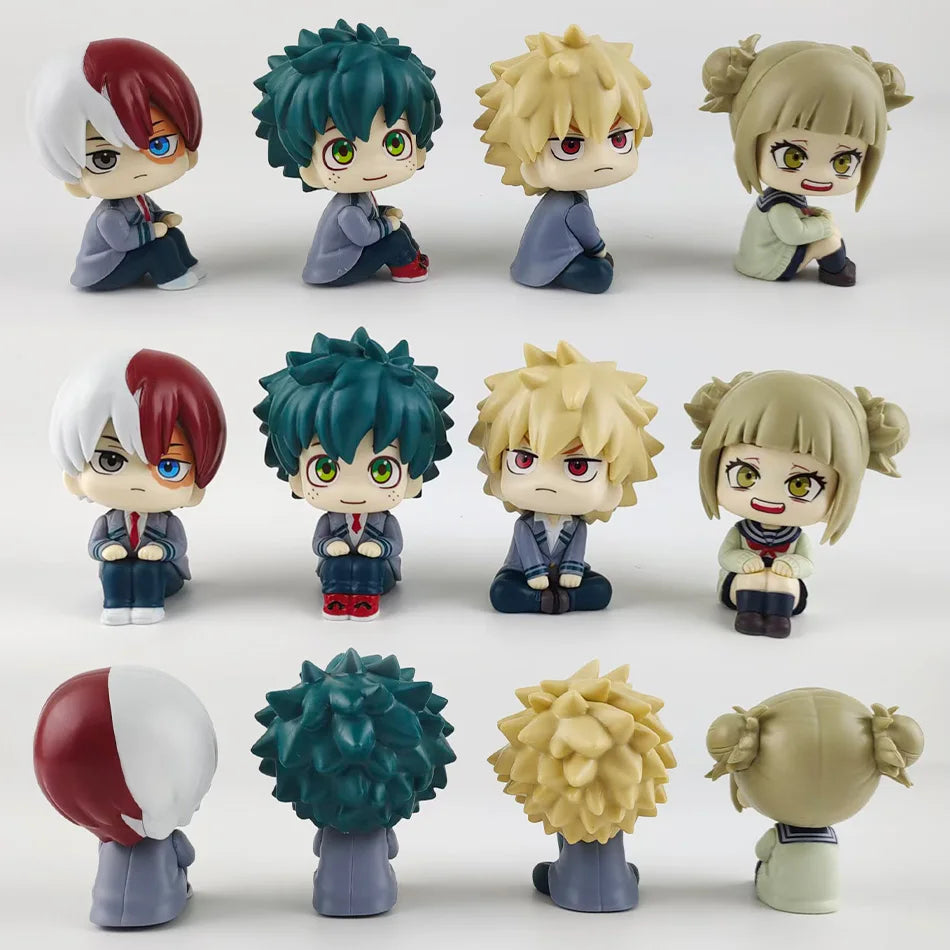 10cm Boku no Hero Academia Anime Figure Midoriya Izuku Action Figure Bakugo Katsuki/Todoroki Shoto Figurine PVC Collection Toys