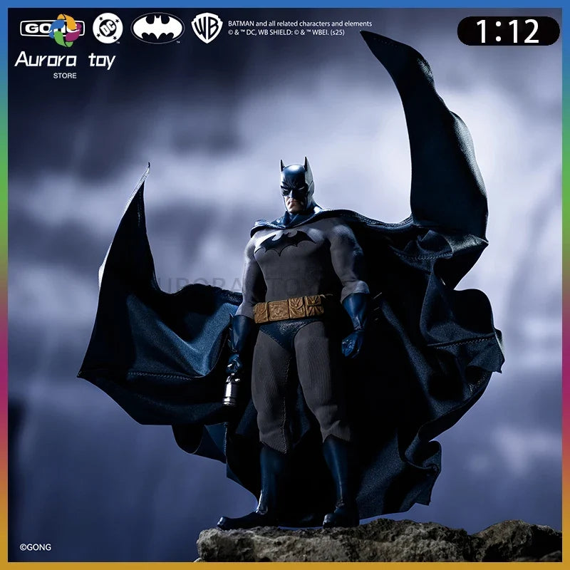 New GONG DC Hero Batman 1/12 Figures Movable Assembly Doll Model 17.5CM Toy Custom Collectible Ornament Boy Birthday Gifts