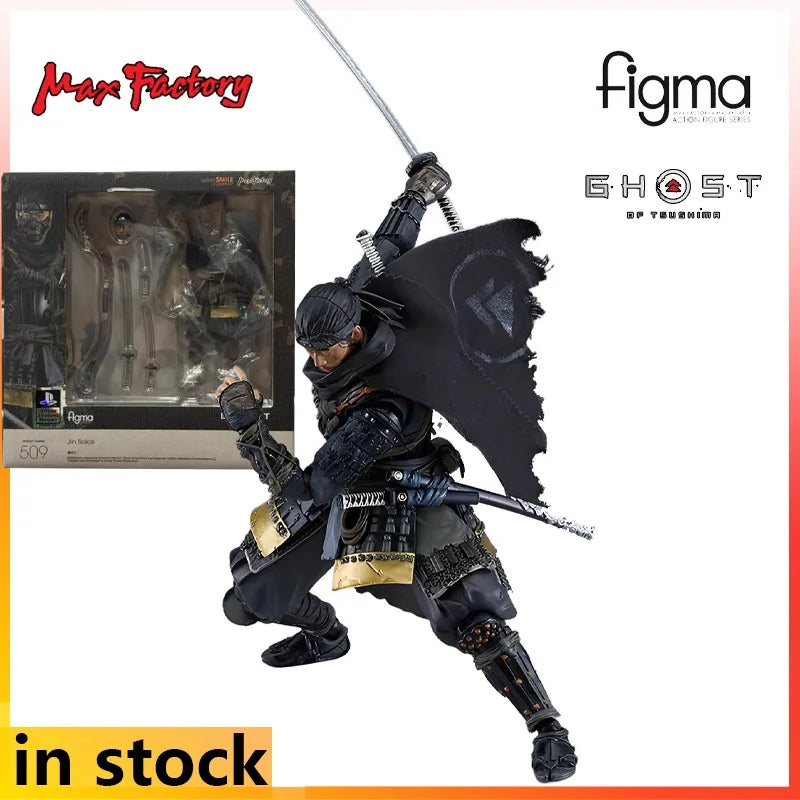 Max Factory Original Fertige Bewegliche Puppe Ghost of Tsushima Anime Actionfigur Spielzeug Sammelmodell Geschenke für Jungen