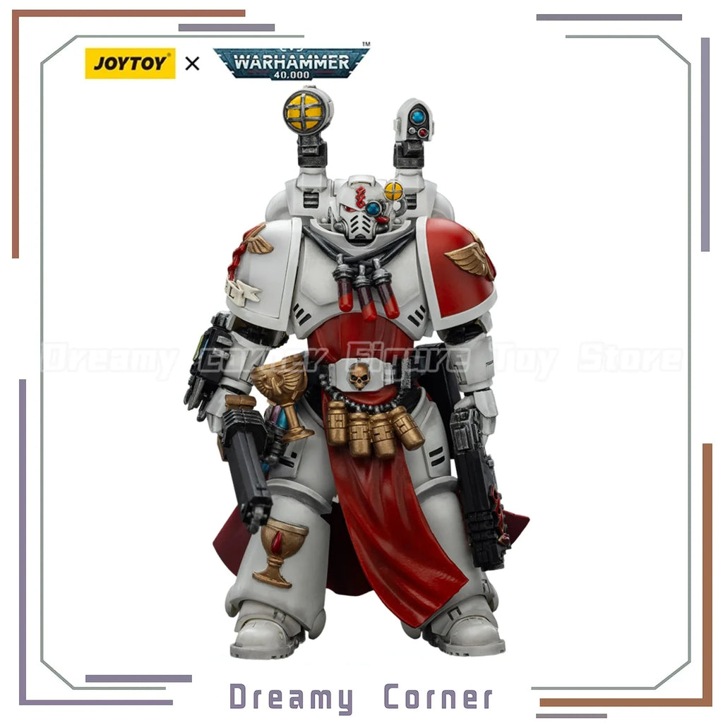 【In stock】JOYTOY Warhammer 40K Blood Angels Sanguinary Priest with Heavy Bolt Pistol Chainsword and narthecium 1/18 Figure