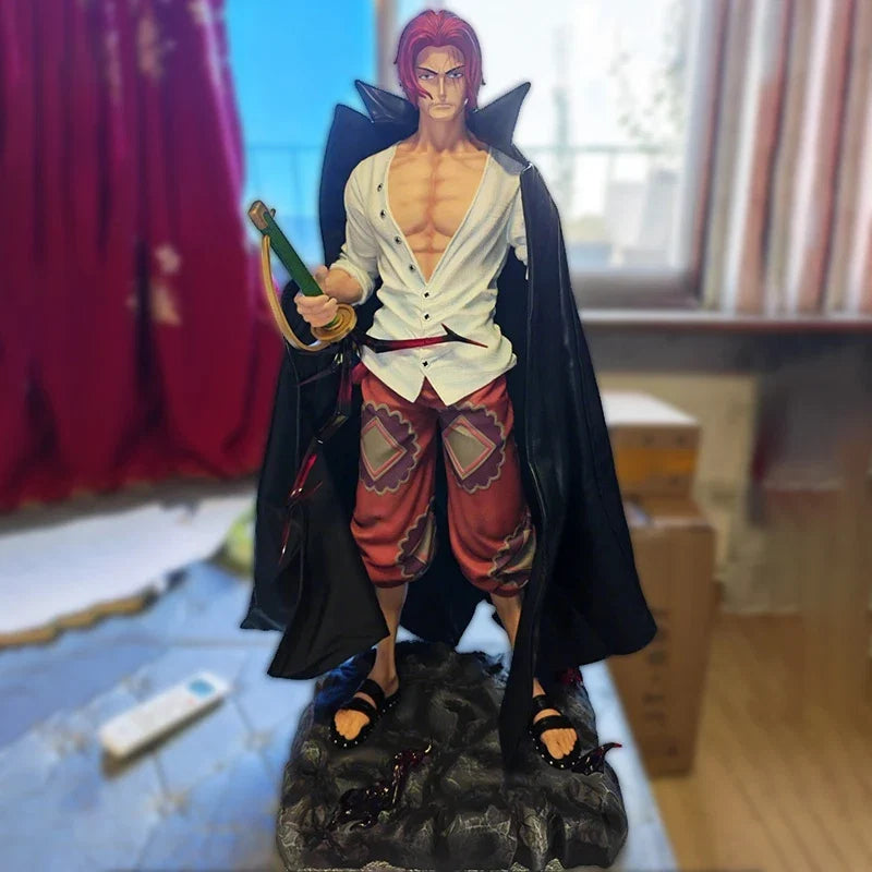 JT Statue One Piece Anime Red Hair Shanks Figure Collectible Table Decor Action Toy Model Playable Gift From Japan Fans Gifts