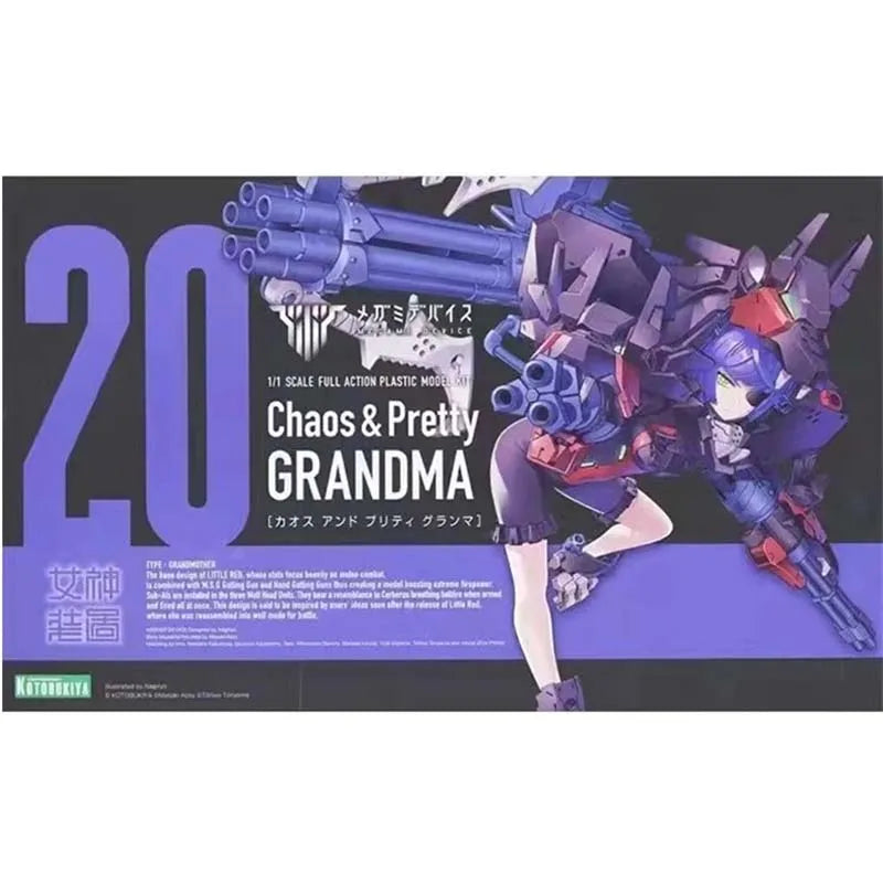 Kotobukiya Megami Device Model Kit Chaos Pretty Grandma Anime Figure Mobile Suit Girl Action Figures Toys For Boys Gift