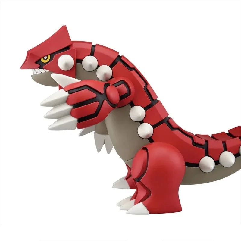 Bandai Genuine Pokemon Figures Pokmon Model Plamo Series Groudon Diy Assembly Collectible Ornaments Figure Model Toys Gifts
