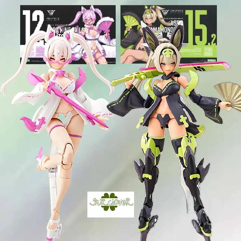 KOTOBUKIYA Original MEGAMI DEVICE ASRA TAMAMONOMAE UTAGE ASRA NINE-TAILS MATSURI Anime Action Figure Assembly Model Toys