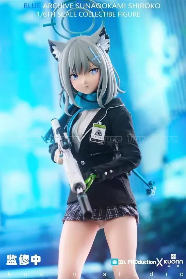 【In Stock】Original ZII.PRODUCTION Blue Archive Sunaokami Shiroko 1/6 Action Figure Model Collection Toy