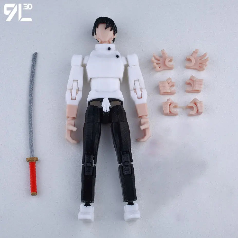 9L3D Printed Anime Naruto Jujutsu Kaisen One Piece Characters Lucky13 Dummy Action Figures Multi-Jointed T13 Mannequin Toys