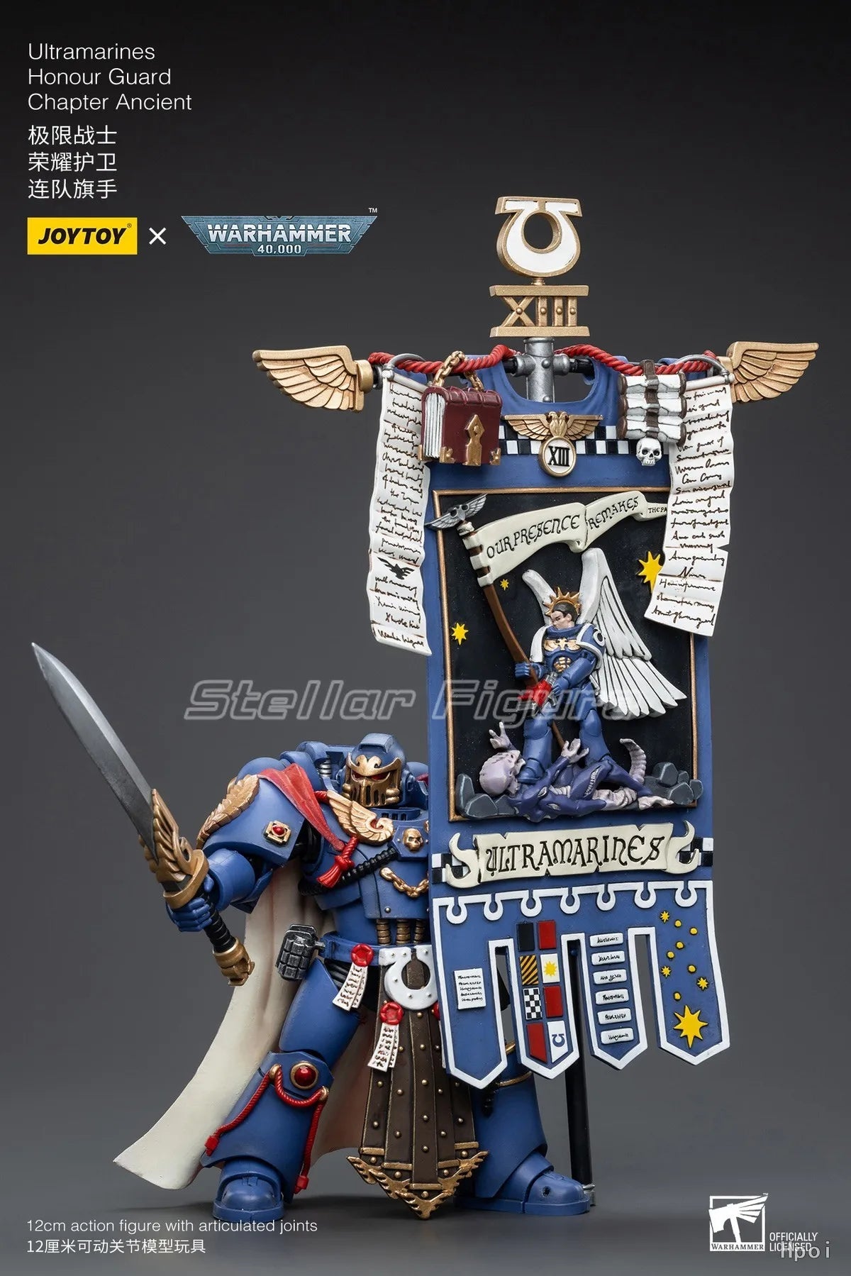 【SF】JOYTOY Warhammer 40K 1/18 Action Figure Ultramarines Honour Guard Chapter Ancient Model Toys Gifts Collection