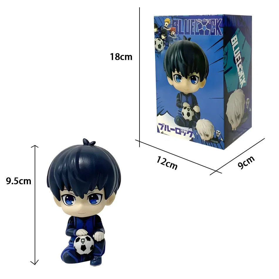 Action Figures Isagi Yoichi Bachira Meguru Anime Figure Q Version Figurine PVC Collectible Model Kids Doll Toys Gifts