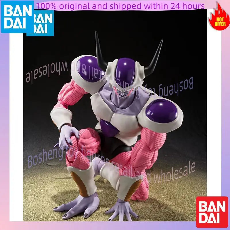 Original Bandai S.H.Figuarts Frieza Second Form Dragon Ball In Stock Anime Action Collection Figures Model Toys