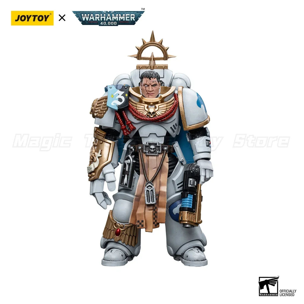 【MT】JOYTOY 1/18 Action Figure Warhammer 40K Space Marines White Consuls Captain Messinius Model Toy Gift