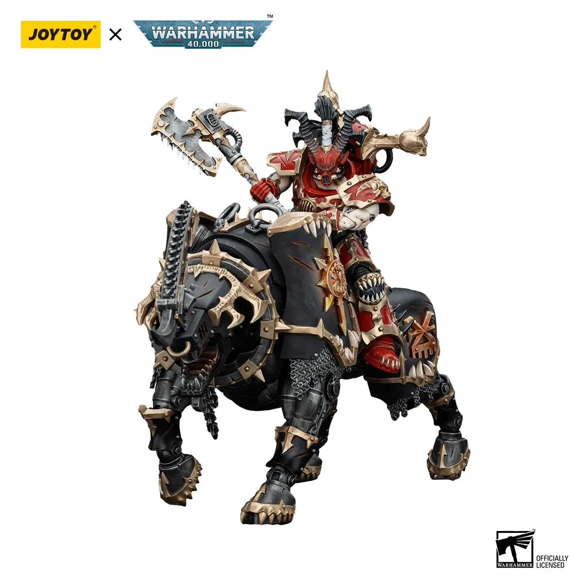 JOYTOY Warhammer 40K 1/18 Action Figure World Eaters Lord Invocatus Anime figures Toys Model