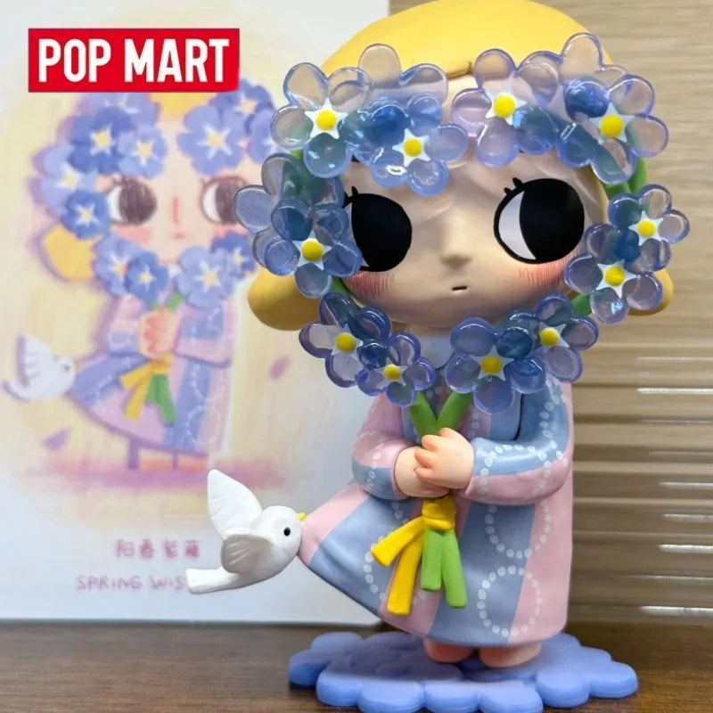 New Genuine Popmart Nyota I Am The Seasons Series Blind Box Cute Action Figures Toys Mystery Box Collectible Model Toy Gift