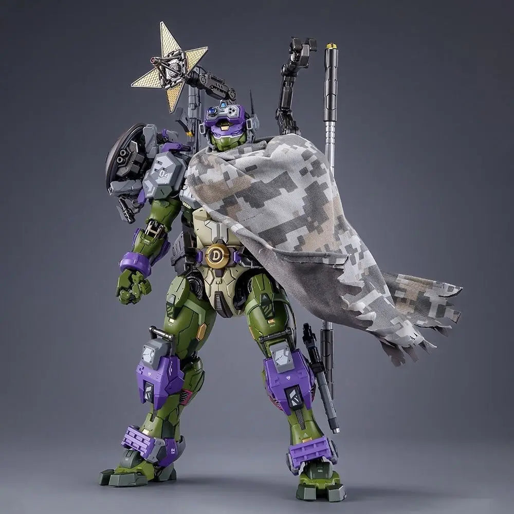 In Stock HEATBOYS Finger-snap Ninja Turtle Figure Donatello Donny Alloy Ninja Turtle Toy Mecha Model Action Figure Model Toy