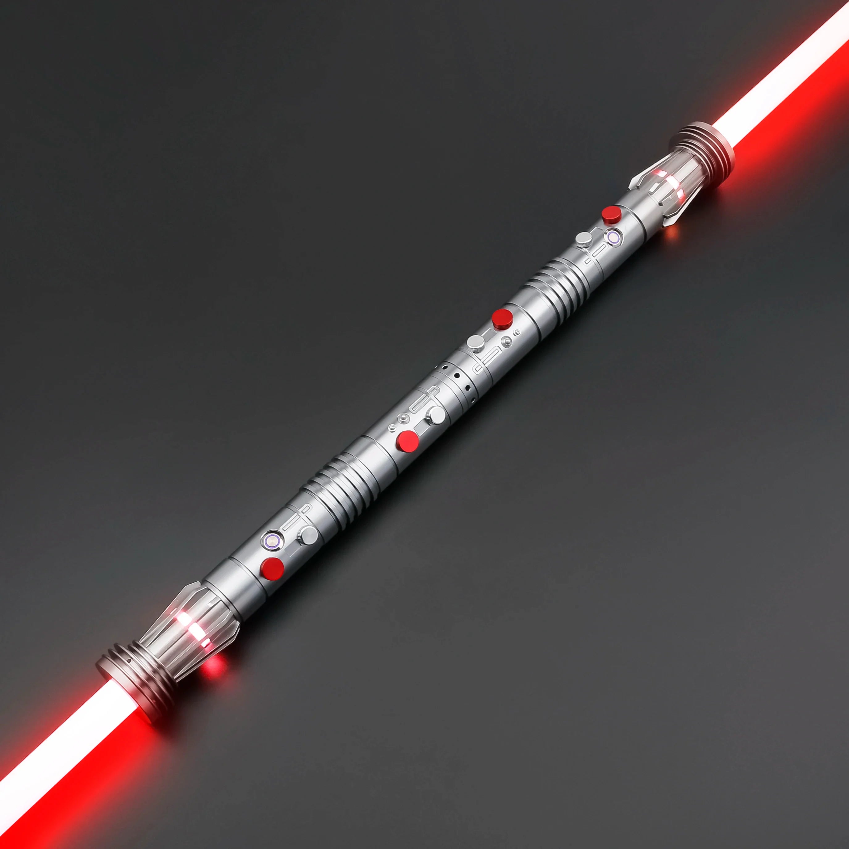 Darth Maul SNV4 2pcs Handle+Blade JEDI 27sound Double Lightsaber Toys Metal Hilt Light Smooth Swing Sword Laser Proffie TXQSABER