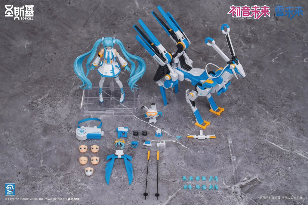 TYCTOYS In Stock Original HIPLAY SOSKILL Miku Snow Miku Ice Echo Static Action Figure Model Kit Toys Holiday Gifts