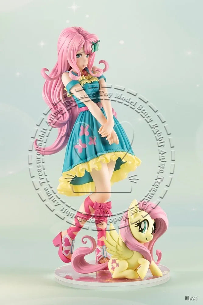In Stock Original Genuine Kotobukiya Bishoujo Series MY LITTLE PONY Fluttershy Scale Figure Collectible Anime Statue