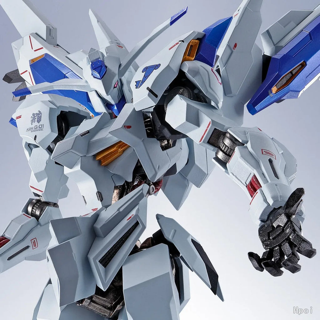 BANDAI Original METAL ROBOT SPIRITS ＜SIDE MS＞ASW-G-01 Gundam Bael Mech Product Figure Toys for Boy Gift Collectible Ornaments