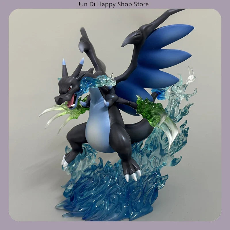 Charizard Mega Evolution X 18cm Battle Pose Anime Figure Statue Desktop Decoration Gift