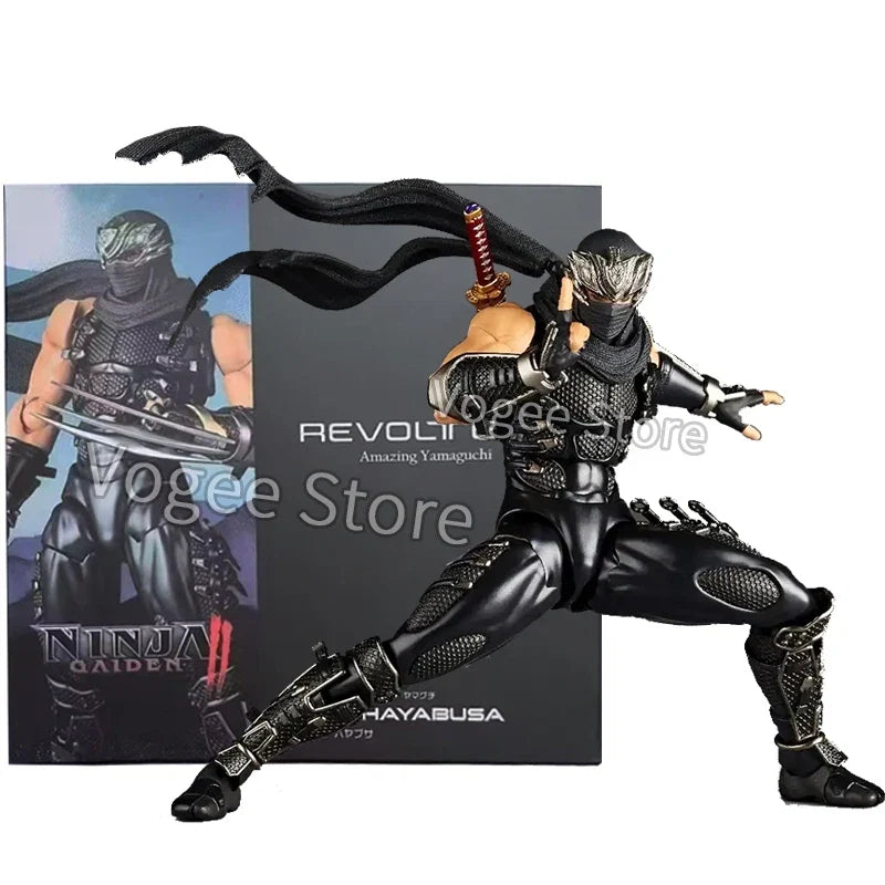 KAIYODO Revoltech 1/12 Amazing Yamaguchi Ryu Hayabusa Ninja Gaiden Anime Action Figures Collection Model Customized Decorate Toy