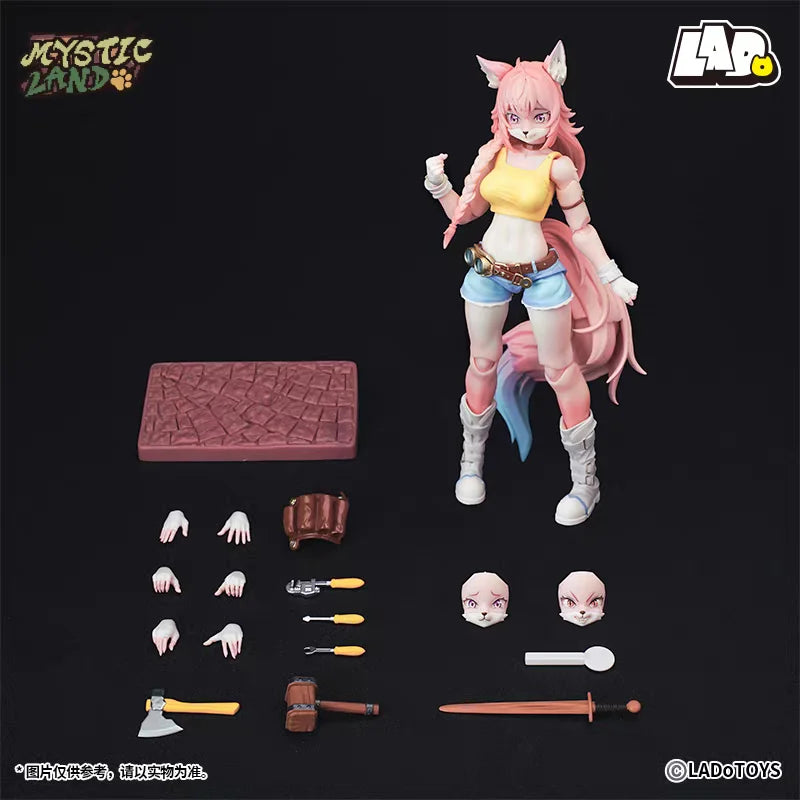 Genuine Ladotoys Model Wolf Girl Candyland Style Era-001cl Liya Fix Ver. 1/12 Model Customized Action Figure Toy Collection Gift