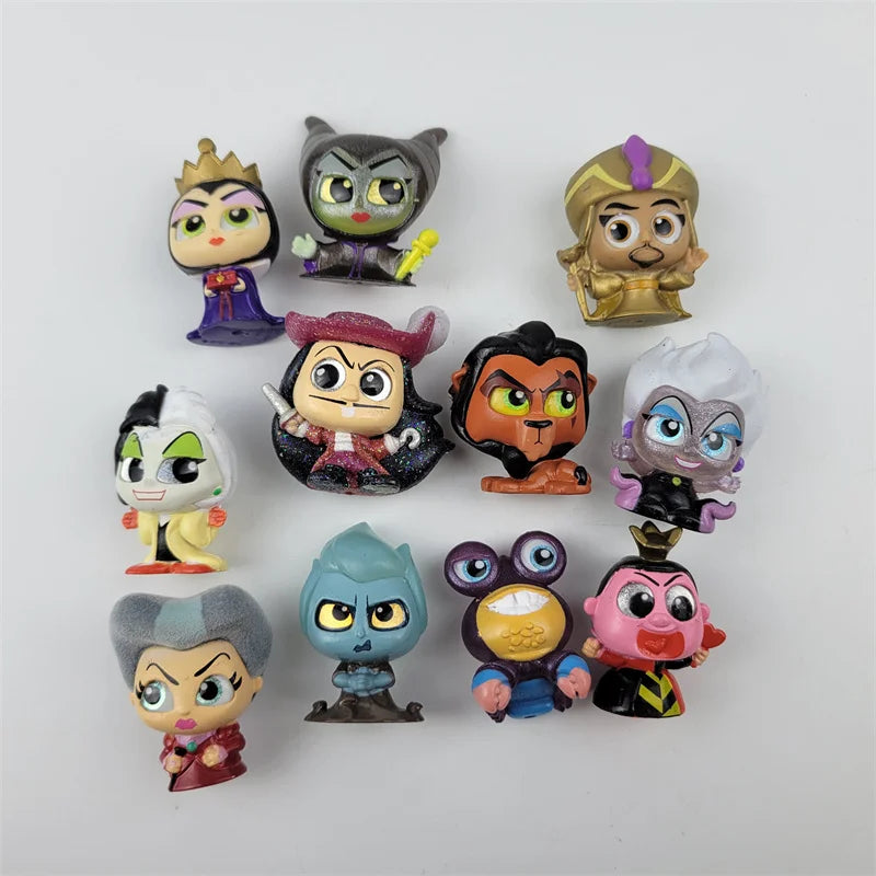 Doorables Scar Ursula Maleficent Anime Action Figures Kawaii Big Eye Model Toys Collectible Ornaments Children Gifts