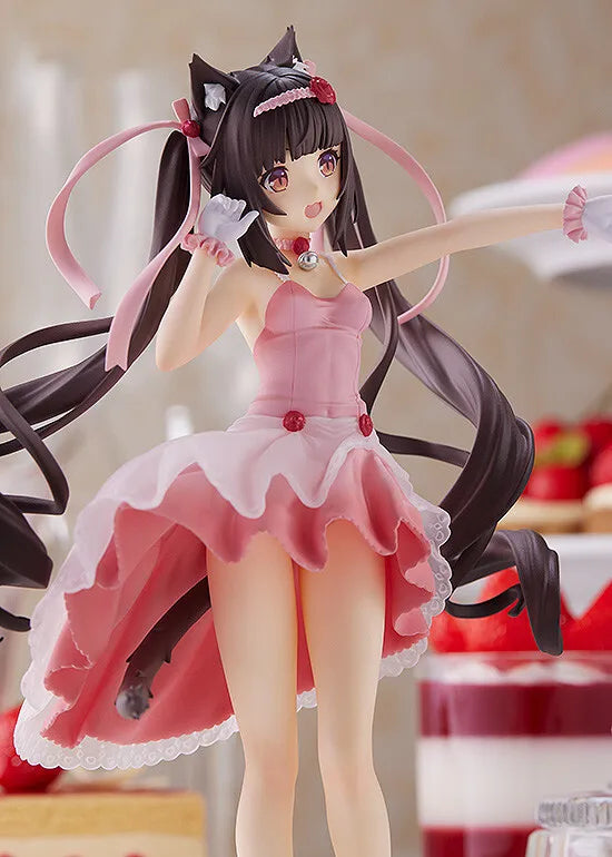 Judai Original GSC Up Parade Nekopara Chocola Vanilla Cocktail Dress Cat Girls PVC Action Figure Model Toys