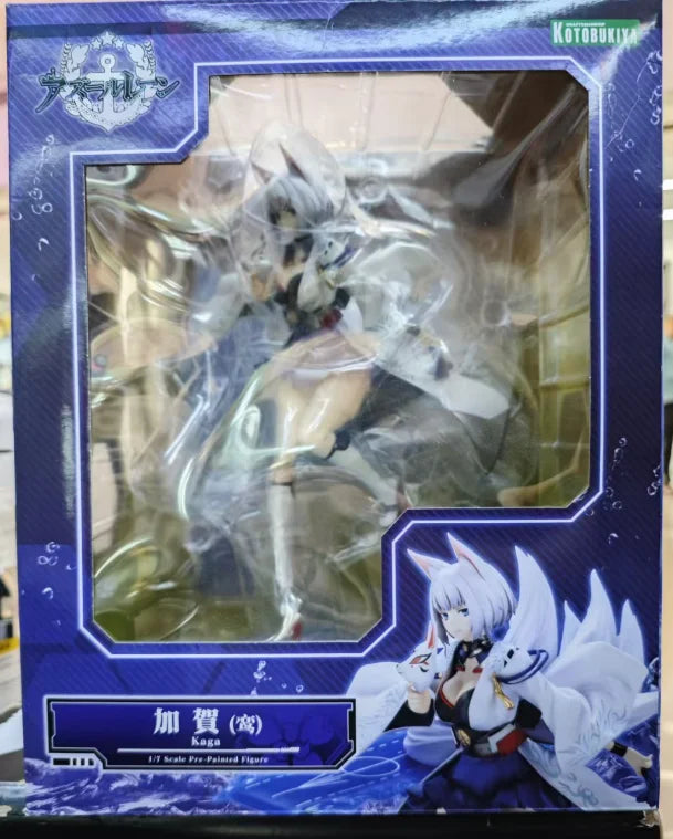 In Stock Original Kotobukiya Azur Blue Route Kaga Anime Doll Figures Model Toys Gifts Collection Ornaments