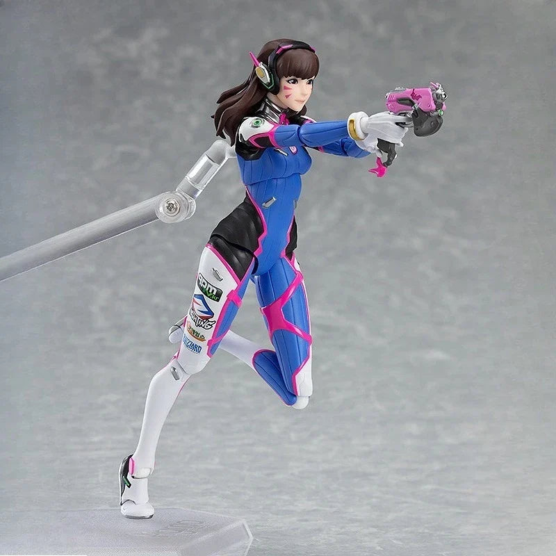Max Original Figma Series《Overwatch: D.Va》Anime Action Figure Assembly Model Toys Collectible Model Ornaments Gifts for Children