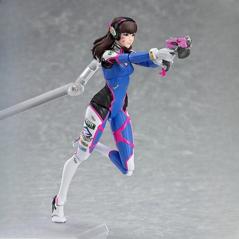Max Original Figma Series《Overwatch: D.Va》Anime Action Figure Assembly Model Toys Collectible Model Ornaments Gifts for Children
