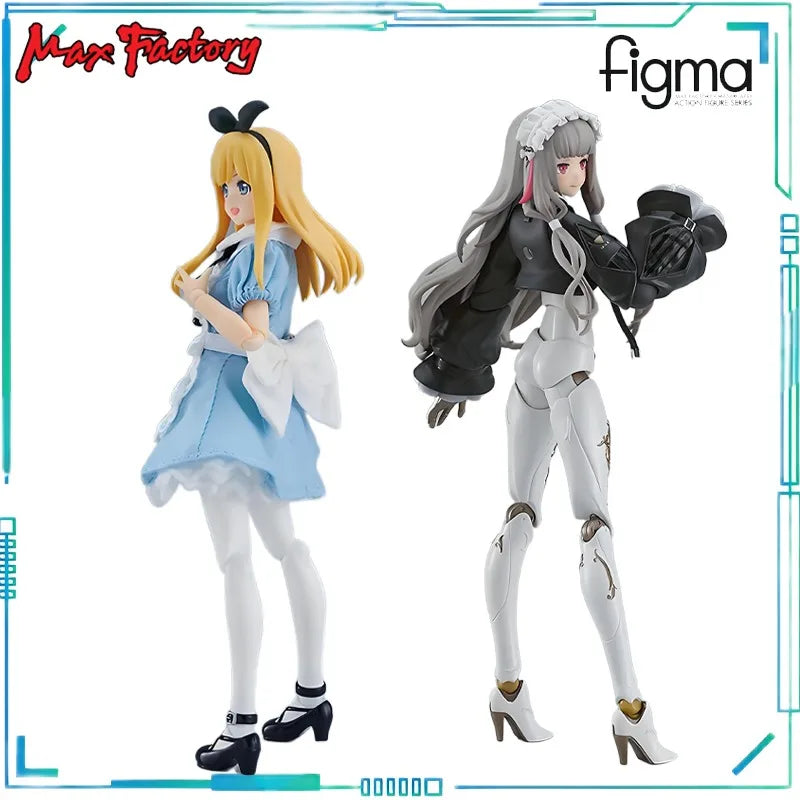 Max Factory Genuine Figma Series Figma # 591 Human Return To NH-01- and #598 Female Body (Alice) and Jumpsuit+apron Outfit Model