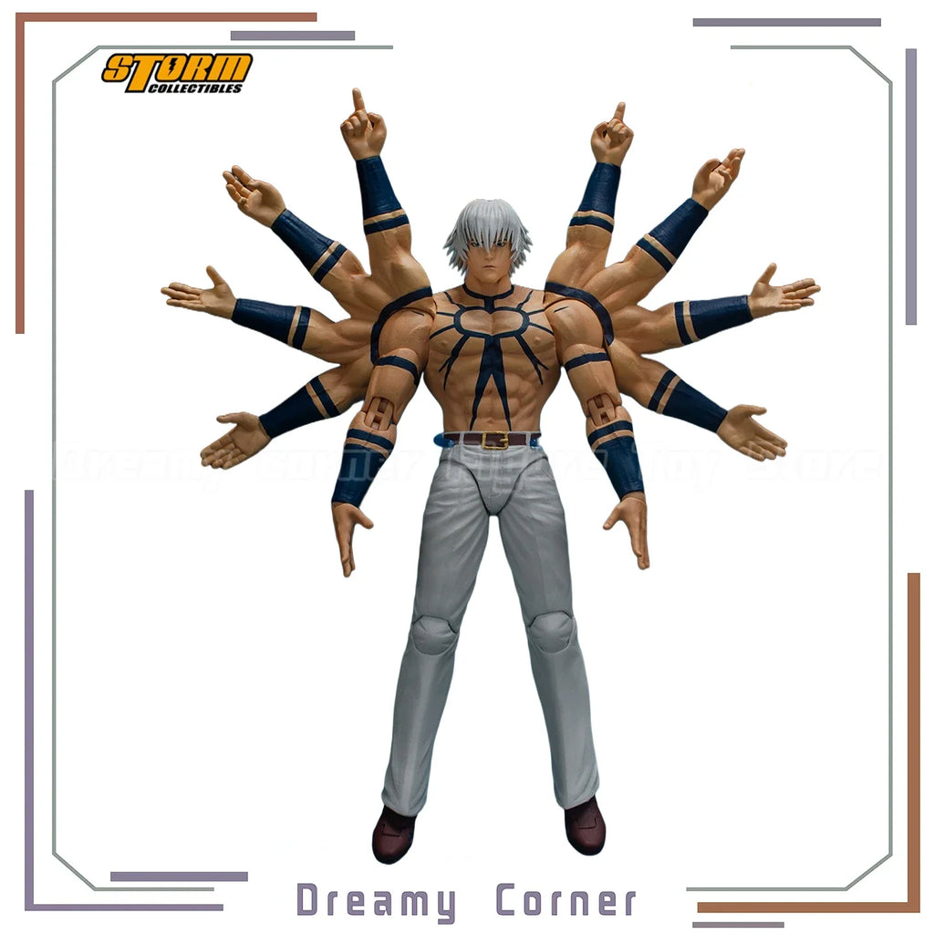 【In Stock】Original STORM TOYS SKKF04 YL BK THE KING OF FIGHTERS '98 Orochi 1/12 Action Figure Ornament Model Collection
