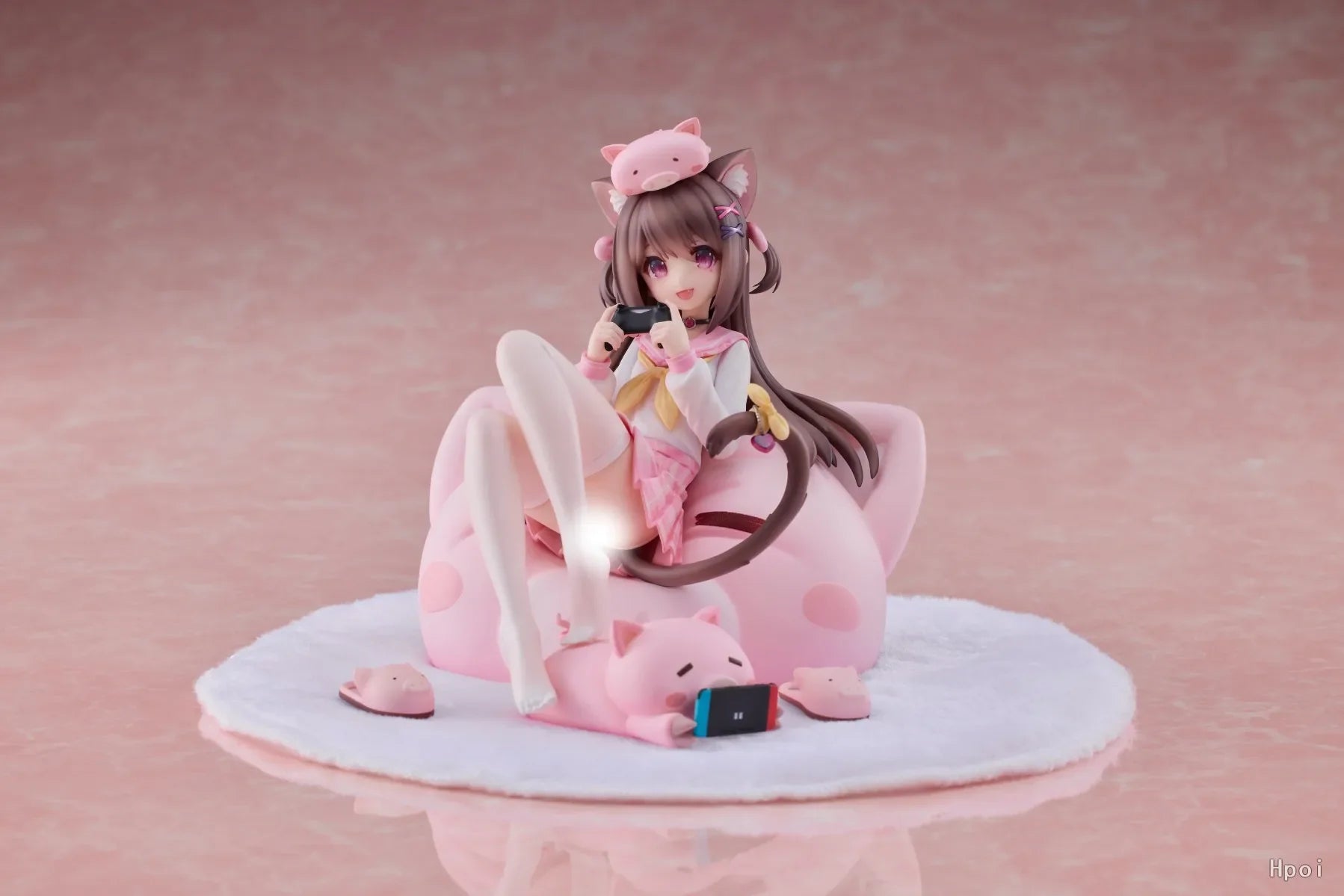 26CM Anime Asaki Figure Virtual Anchor Pig Princess Is the order a rabbit? Sitting Model Toy Gift Collection Action Figure PVC